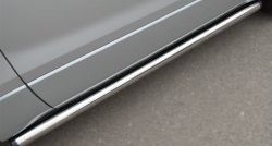 69 999 р. Защита порогов из круглой трубы диаметром 63 мм (3 дв.) Russtal Suzuki Grand Vitara JT 3 двери 2-ой рестайлинг (2012-2016) (Защита порогов с со скосами на торцах (вариант 1))  с доставкой в г. Керчь. Увеличить фотографию 7