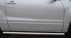 69 999 р. Защита порогов из круглой трубы диаметром 63 мм (3 дв.) Russtal Suzuki Grand Vitara JT 3 двери 2-ой рестайлинг (2012-2016) (Защита порогов с со скосами на торцах (вариант 1))  с доставкой в г. Керчь. Увеличить фотографию 10