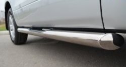 83 999 р. Защита порогов с пластиковыми вставками для ног из круглой трубы диаметром 76 мм (3 дв.) Russtal Suzuki Grand Vitara JT 3 двери 2-ой рестайлинг (2012-2016) (Защита порогов с со скосами на торцах (вариант 1))  с доставкой в г. Керчь. Увеличить фотографию 4