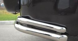 15 899 р. Защита заднего бампера (Ø63 и 42 мм, нержавейка) SLITKOFF Suzuki Grand Vitara JT 5 дверей 2-ой рестайлинг (2012-2016)  с доставкой в г. Керчь. Увеличить фотографию 3