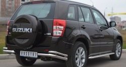 15 899 р. Защита заднего бампера (Ø63 и 42 мм, нержавейка) SLITKOFF Suzuki Grand Vitara JT 5 дверей 2-ой рестайлинг (2012-2016)  с доставкой в г. Керчь. Увеличить фотографию 4