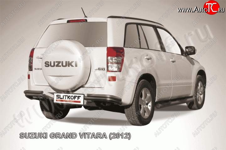 6 899 р. Уголки d57+d42 двойные  Suzuki Grand Vitara  JT 5 дверей (2012-2016) 2-ой рестайлинг (Цвет: серебристый)  с доставкой в г. Керчь