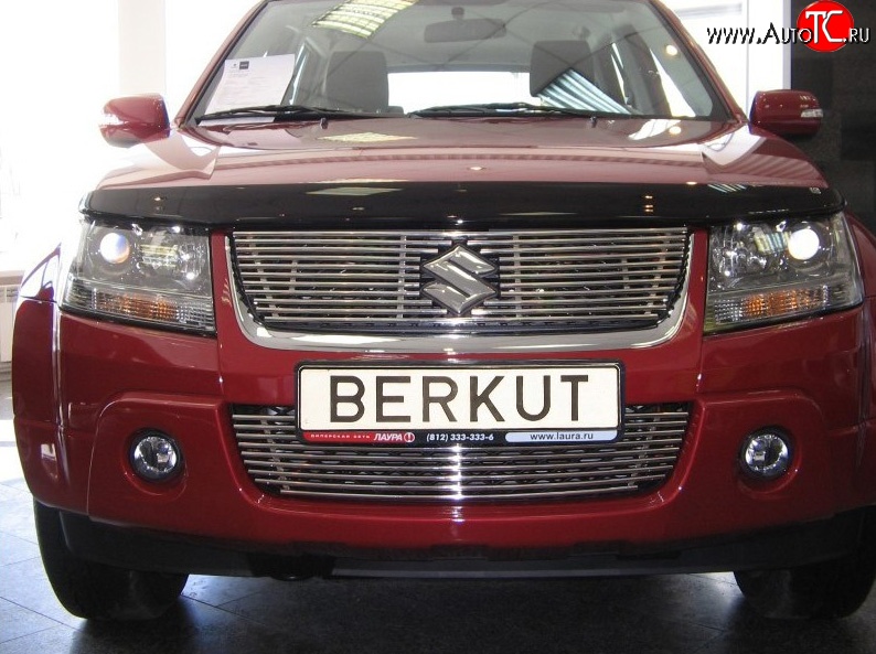 4 549 р. Декоративная вставка воздухозаборника Berkut Suzuki Grand Vitara JT 3 двери дорестайлинг (2005-2008)  с доставкой в г. Керчь