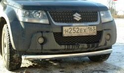 Защита переднего бампера d75x42 мм Металл Дизайн Suzuki Grand Vitara ( JT 5 дверей,  JT 3 двери) (2005-2008) дорестайлинг (полированная нержавейка)