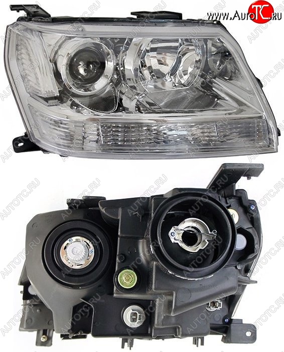 7 299 р. Правая фара SAT (под ксенон) Suzuki Escudo 3 дорестайлинг (2006-2008)  с доставкой в г. Керчь