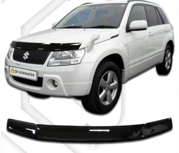 Дефлектор капота (TD54W TD94W) CA-Plastiс Suzuki Grand Vitara  JT 5 дверей (2005-2012) дорестайлинг, 1-ый рестайлинг