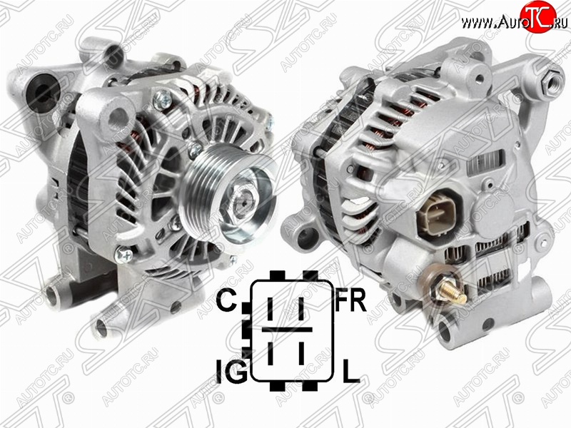 11 599 р. Генератор (JT 2.4, J24B, 2.0) SAT  Suzuki Grand Vitara ( JT 5 дверей,  JT 3 двери,  JT) - SX4 ( GYA,GYB,  JYB, JYA)  с доставкой в г. Керчь