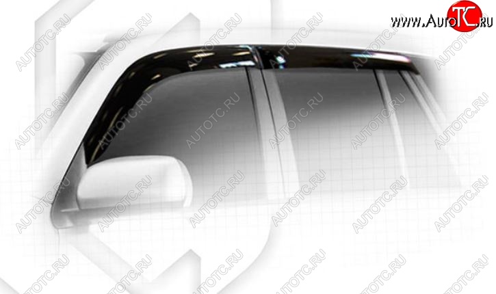 2 079 р. Дефлектора окон (TD54W, TD94W) CA-Plastic Suzuki Grand Vitara JT 5 дверей дорестайлинг (2005-2008) (Classic полупрозрачный, Без хром.молдинга, Крепление только на скотч)  с доставкой в г. Керчь