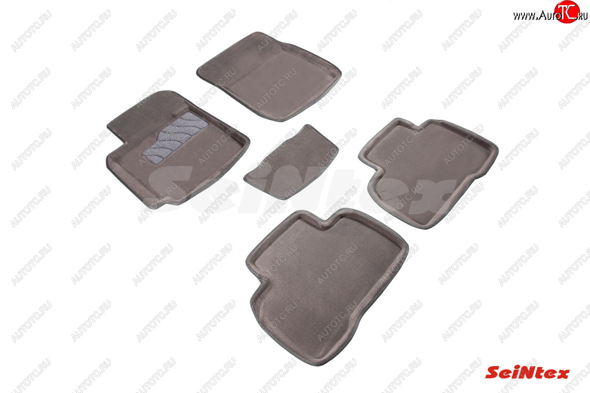 6 709 р. Текстильные 3D коврики в салон SEINTEX серые  Suzuki Grand Vitara ( JT 5 дверей,  JT 3 двери) (2005-2012) дорестайлинг, 1-ый рестайлинг  с доставкой в г. Керчь