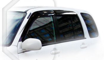 1 999 р. Дефлектора окон CA-Plastic  Suzuki Grand Vitara  3TD62, TL52 5 дверей (1997-2005) (серия Classic полупрозрачный, без хром. молдинга )  с доставкой в г. Керчь. Увеличить фотографию 2