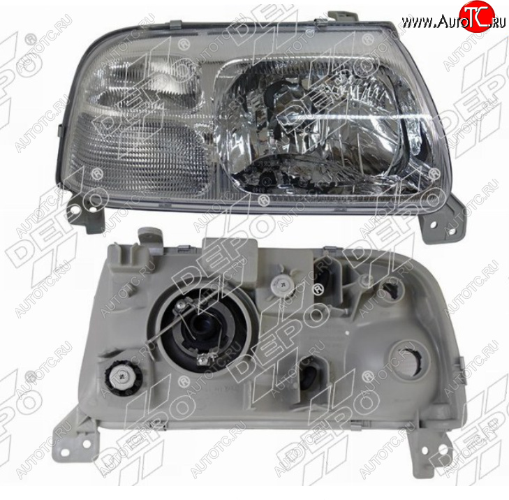 9 949 р. Левая фара (под электрокорректор, Евросвет) DEPO  Suzuki Grand Vitara ( FTB03 3 двери,  3TD62, TL52 5 дверей) (1997-2005)  с доставкой в г. Керчь