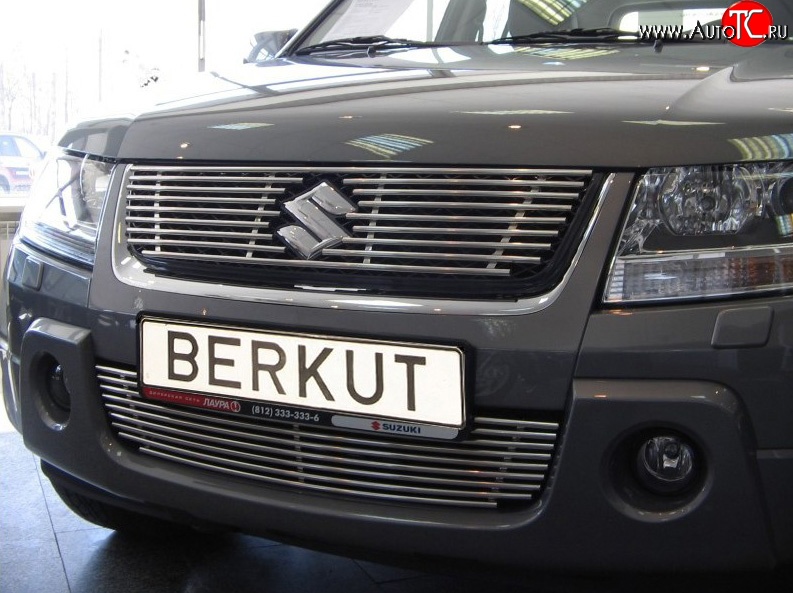 4 389 р. Декоративная вставка воздухозаборника (V2.4/3.2) Berkut Suzuki Grand Vitara JT 3 двери дорестайлинг (2005-2008)  с доставкой в г. Керчь