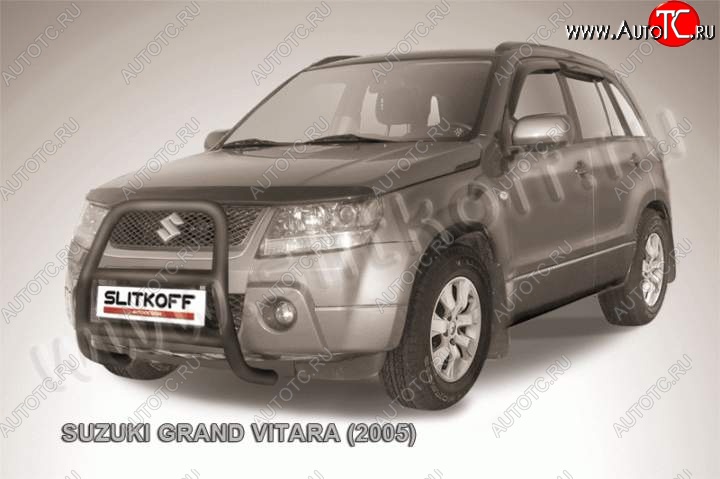 18 449 р. Кенгурятник d57 высокий  Suzuki Grand Vitara ( JT 3 двери,  JT 5 дверей) (2008-2012) 1-ый рестайлинг (Цвет: серебристый)  с доставкой в г. Керчь