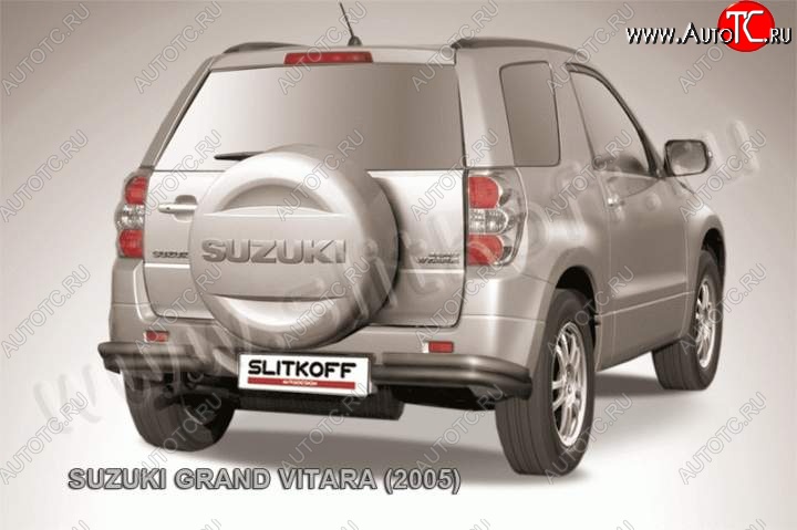 6 899 р. Уголки d57+d42 двойные  Suzuki Grand Vitara  JT 3 двери (2005-2008) дорестайлинг (Цвет: серебристый)  с доставкой в г. Керчь