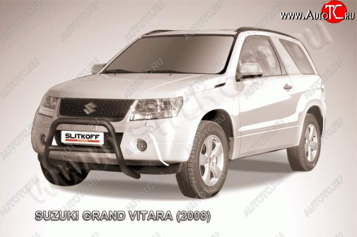 16 899 р. Кенгурятник d57 низкий  Suzuki Grand Vitara  JT 3 двери (2005-2008) дорестайлинг (Цвет: серебристый)  с доставкой в г. Керчь