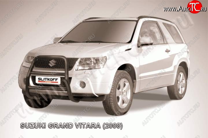 18 399 р. Кенгурятник d57 высокий  Suzuki Grand Vitara  JT 3 двери (2005-2008) дорестайлинг (Цвет: серебристый)  с доставкой в г. Керчь