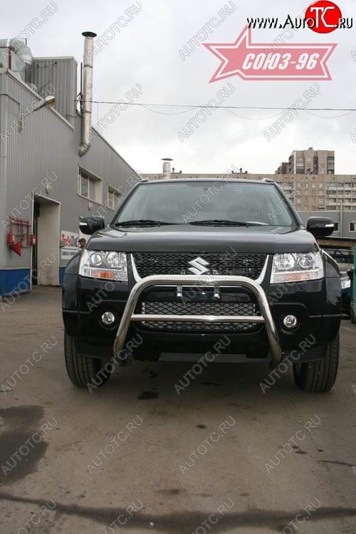 9 359 р. Защита переднего бампера Souz-96 (d60) Suzuki Grand Vitara JT 5 дверей дорестайлинг (2005-2008)  с доставкой в г. Керчь