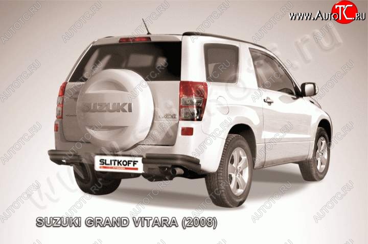 6 899 р. Уголки d57+d42 двойные Suzuki Grand Vitara JT 3 двери дорестайлинг (2005-2008) (Цвет: серебристый)  с доставкой в г. Керчь