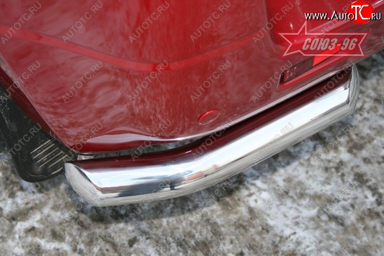 7 424 р. Защита заднего бампера из боковых уголков Souz-96 (d60) Suzuki Grand Vitara JT 3 двери дорестайлинг (2005-2008)  с доставкой в г. Керчь