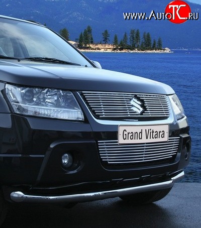 5 984 р. Декоративная вставка решетки радиатора Novline Suzuki Grand Vitara JT 5 дверей дорестайлинг (2005-2008)  с доставкой в г. Керчь