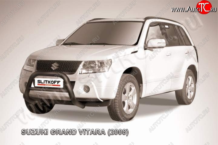 23 599 р. Кенгурятник d76 низкий  Suzuki Grand Vitara  JT 5 дверей (2005-2008) дорестайлинг (Цвет: серебристый)  с доставкой в г. Керчь