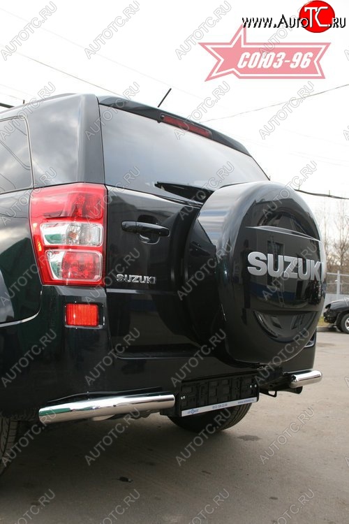 7 649 р. Защита заднего бампера из двух боковых уголков (d60) SOUZ-96 Suzuki Grand Vitara JT 5 дверей дорестайлинг (2005-2008)  с доставкой в г. Керчь
