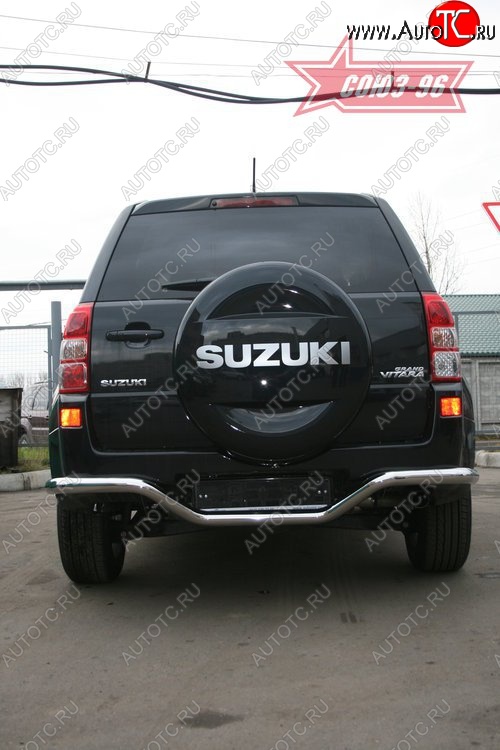 8 864 р. Защита заднего бампера из фигурной трубы диаметром 60 мм Souz-96 Suzuki Grand Vitara JT 5 дверей дорестайлинг (2005-2008)  с доставкой в г. Керчь