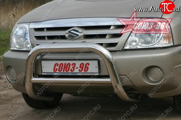 16 379 р. Защита переднего бампера Souz-96 (d76) Suzuki Grand Vitara FTB03 3 двери (1997-2005)  с доставкой в г. Керчь