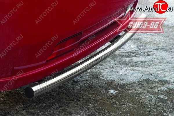 6 650 р. Защита заднего бампера Souz-96 (d42) Suzuki Ignis (2003-2008)  с доставкой в г. Керчь