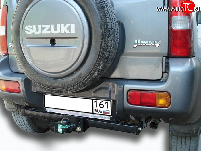 10 499 р. Фаркоп Лидер Плюс (до 2000 кг) Suzuki Jimny JB23/JB43 дорестайлинг (1998-2001) (Без электропакета)  с доставкой в г. Керчь