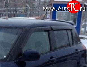 999 р. Комплект дефлекторов окон (ветровиков) 4 шт. (хетчбек) Russtal Suzuki Swift ZC дорестайлинг, хэтчбэк 5 дв. (2003-2008)  с доставкой в г. Керчь