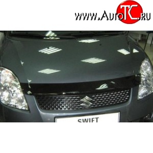 2 699 р. Дефлектор капота NovLine Suzuki Swift ZC дорестайлинг, хэтчбэк 5 дв. (2003-2008)  с доставкой в г. Керчь