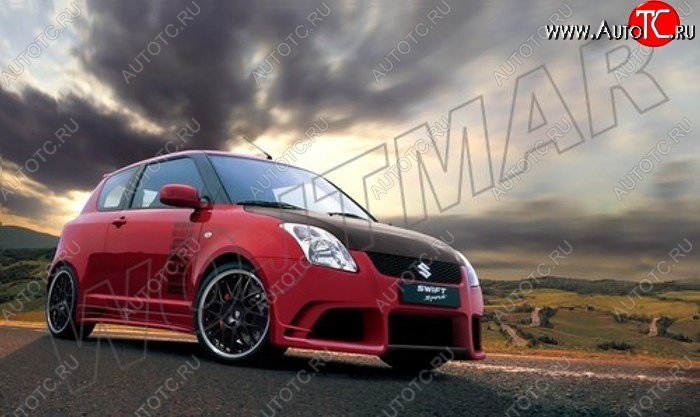 27 899 р. Передний бампер R1 Suzuki Swift ZC дорестайлинг, хэтчбэк 5 дв. (2003-2008)  с доставкой в г. Керчь