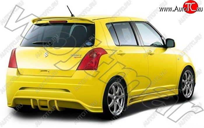 27 899 р. Задний бампер R1 Suzuki Swift ZC дорестайлинг, хэтчбэк 5 дв. (2003-2008)  с доставкой в г. Керчь