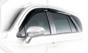 1 899 р. Дефлектора окон CA-Plastiс  Suzuki SX4  JYB, JYA (2013-2016) хэтчбэк дорестайлинг (серия Classic полупрозрачный, Без хром.молдинга)  с доставкой в г. Керчь. Увеличить фотографию 2