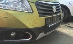 1 469 р. Сетка на бампер Russtal (черная) Suzuki SX4 JYB, JYA хэтчбэк дорестайлинг (2013-2016)  с доставкой в г. Керчь. Увеличить фотографию 2