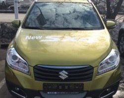 2 199 р. Сетка на бампер Russtal (хром) Suzuki SX4 JYB, JYA хэтчбэк дорестайлинг (2013-2016)  с доставкой в г. Керчь. Увеличить фотографию 2