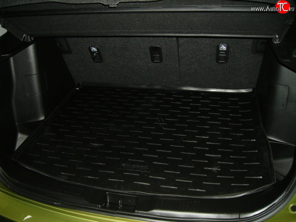 1 839 р. Коврик в багажник (2 кармана) Aileron (полиуретан)  Suzuki SX4  JYB, JYA (2013-2016) хэтчбэк дорестайлинг  с доставкой в г. Керчь