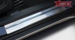 2 294 р. Накладки на внутренние пороги Souz-96 Suzuki SX4 JYB, JYA хэтчбэк дорестайлинг (2013-2016)  с доставкой в г. Керчь. Увеличить фотографию 2