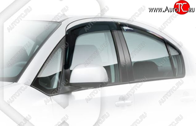 2 079 р. Дефлектора окон CA-Plastic  Suzuki SX4  GYC21S (2006-2012) дорестайлинг седан (Classic полупрозрачный)  с доставкой в г. Керчь