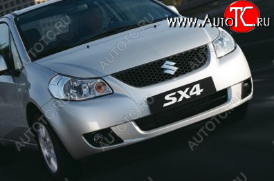 39 949 р. Передний бампер TYG Suzuki SX4 GYC21S дорестайлинг седан (2006-2012) (Неокрашенный)  с доставкой в г. Керчь