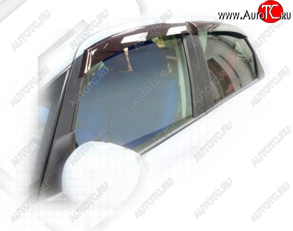 2 599 р. Дефлектора окон CA-Plastiс Suzuki SX4 GYA,GYB  рестайлинг, хэтчбэк (2010-2016) (Classic полупрозрачный, Без хром.молдинга)  с доставкой в г. Керчь