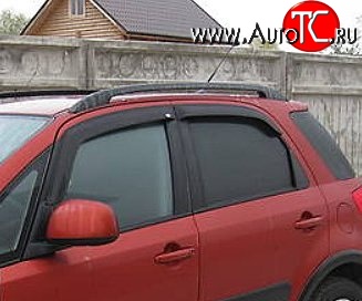 999 р. Комплект дефлекторов окон (ветровиков) 4 шт. (хетчбек) Russtal Suzuki SX4 GYA,GYB  рестайлинг, хэтчбэк (2010-2016)  с доставкой в г. Керчь