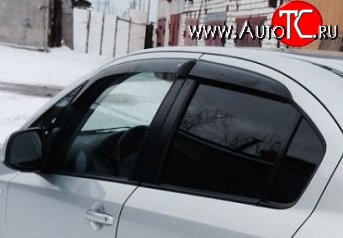 999 р. Комплект дефлекторов окон (ветровиков) 4 шт. (седан) Russtal Suzuki SX4 GYA,GYB  рестайлинг, хэтчбэк (2010-2016)  с доставкой в г. Керчь