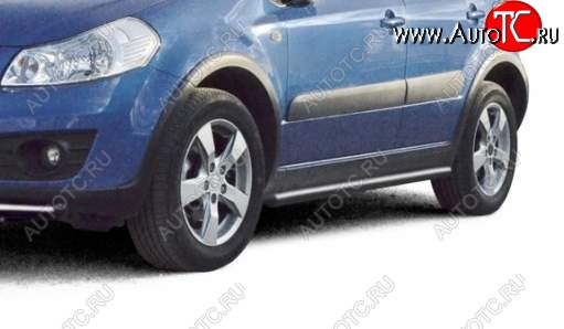 26 799 р. Защита порогов ТехноСфера (Техно Сфера) (нержавейка, 63.5 mm)  Suzuki SX4  GYA,GYB (2010-2016)  рестайлинг, хэтчбэк  с доставкой в г. Керчь