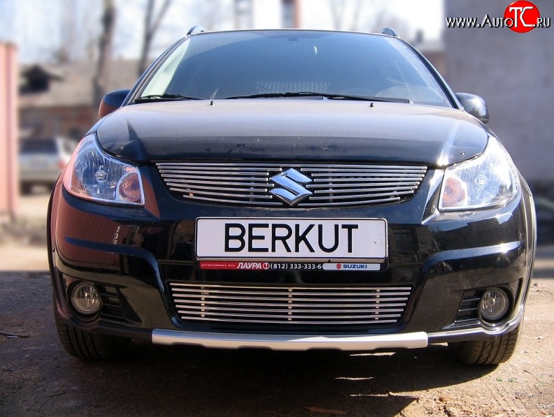5 499 р. Декоративная вставка воздухозаборника (хетчбек) Berkut Suzuki SX4 GYA,GYB  рестайлинг, хэтчбэк (2010-2016)  с доставкой в г. Керчь