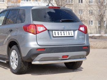 15 999 р. Одинарная защита заднего бампера из трубы диаметром 63 мм SLITKOFF  Suzuki Vitara  LY (2015-2019) дорестайлинг  с доставкой в г. Керчь. Увеличить фотографию 3