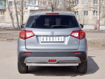 15 249 р. Одинарная защита заднего бампера из трубы диаметром 63 мм SLITKOFF  Suzuki Vitara  LY (2015-2019) дорестайлинг  с доставкой в г. Керчь. Увеличить фотографию 3