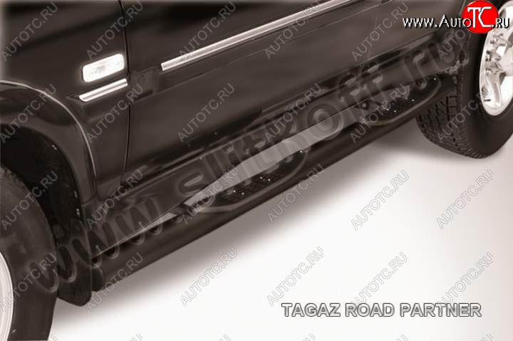 12 399 р. Защита порогов Slitkoff  ТАГАЗ Road Partner (2007-2011) (Цвет: серебристый)  с доставкой в г. Керчь