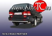 8 999 р. Одинарная защита заднего бампера из трубы диаметром 57 мм Slitkoff  ТАГАЗ Road Partner (2009-2011) (Цвет: нержавеющая полированная сталь)  с доставкой в г. Керчь